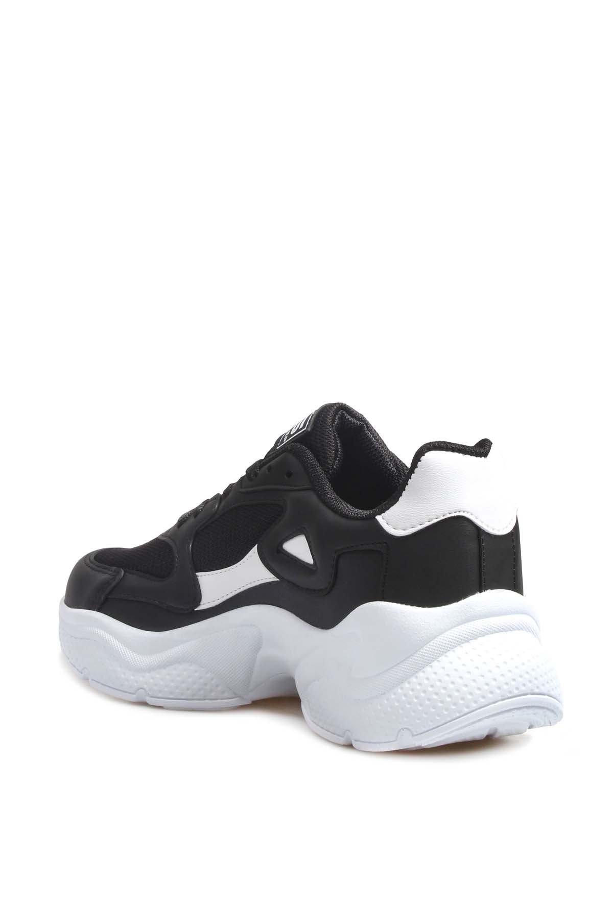 Fast Step Women Sports shoes Black White 666ZA152