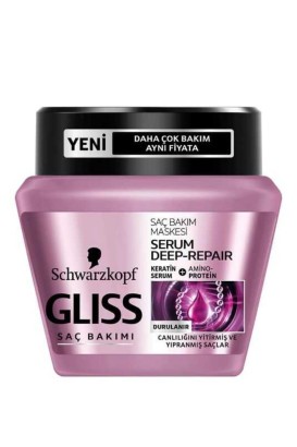 ماسك لاصلاح الشعر Gliss Hair Mask Deep Repair 300 مل من Diva - Thumbnail
