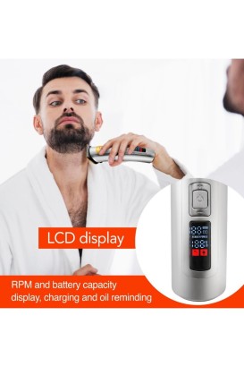 ماكينة قص الشعر الرقمية الاحترافية GTR56031 ماكينة قص الشعر ببطارية Li عالية السعة وشحن سريع| 5 دورة في الدقيقة قابلة للتعديل من Geepas - Thumbnail