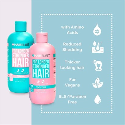 Hair Burst Uzun ve Güçlü Saçlar için Saç Kesici Şampuan ve Saç Kremi 350ml - Thumbnail