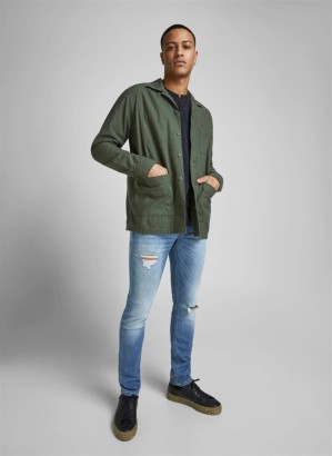 Jack & Jones 12174286_JJIGLENN JJORIGINAL GE 142 Slim Glenn Erkek Kot Pantolon - Thumbnail