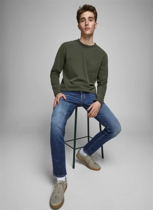 Jack & Jones 12178859_JJ30GLENN JJORIGINAL JOS 206 Slim Glenn Erkek Kot Pantolon - Thumbnail