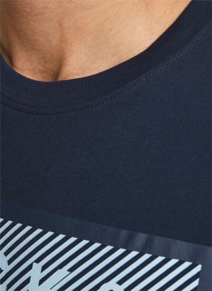 Jack & Jones JCOSHAWN TEE SS CREW NECK Erkek Tişört - Thumbnail