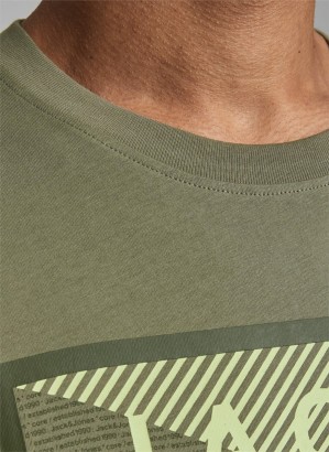 Jack & Jones JCOSHAWN TEE SS CREW NECK Erkek Tişört - Thumbnail