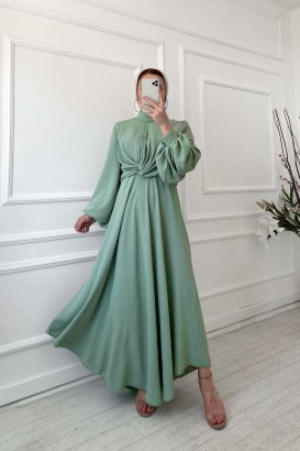 Ketche 7088 Düğüm Model Elbise Görünümlü Kadın Takım - Thumbnail