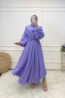 Ketche 7088 Düğüm Model Elbise Görünümlü Kadın Takım - Thumbnail