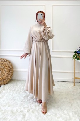 Ketche 7088 Düğüm Model Elbise Görünümlü Kadın Takım - Thumbnail