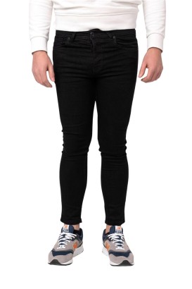 Klaket Siyah Slimfit Kesim Düz Model Erkek Kot Pantolon - Thumbnail