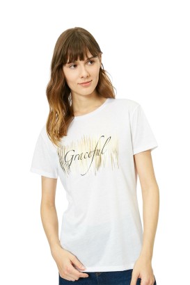 Koton 0YAK13581EK Kadın T-Shirt - Thumbnail