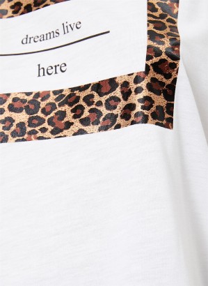 Koton 0YAK13796GK Kadın T-Shirt - Thumbnail