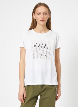 Koton 0YAK13892EK Kadın T-Shirt - Thumbnail