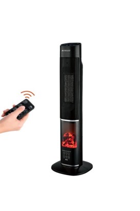 مدفأة كهربائية ذو شاشة عرض LED ولوحة تعمل باللمس وجهاز تحكم عن بعد شاشة دجيتال موديل PHT-830 من Newal - Thumbnail