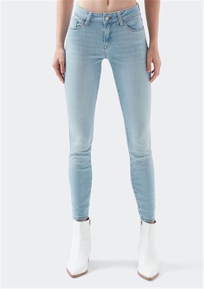 Mavi Jeans Adriana Ankle Lt Blue Str Açık Mavi Kısa Paça Kadın Kot Pantolon - Thumbnail