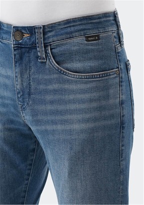 Mavi Jeans Hunter Mıd Shaded Mavi Premium Düz Paça Erkek Kot Pantolon - Thumbnail