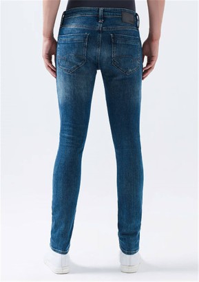 Mavi Jeans James Deep Mavi Eskitme Hafif Tırnak Model Erkek Kot Pantolon - Thumbnail