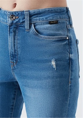 Mavi Jeans Mykonos Ripped Gold Açık Mavi Yırtık Model Kadın Kot Pantolon - Thumbnail