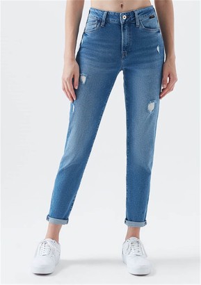 Mavi Jeans Mykonos Ripped Gold Açık Mavi Yırtık Model Kadın Kot Pantolon - Thumbnail