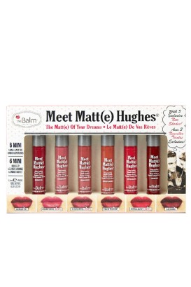 THE Balm Meet Matt(e) Hughes 6Pc Mini Kit Vol. 12 Uzun Süre Kalıcı Likit Ruj Seti - Thumbnail