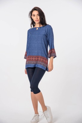 Merter Fashion Cocoon Desenli Kadın Pijama Takımı - Thumbnail