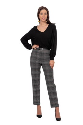 Merter Fashion Sisline Çizgili Kadın Pantolonu - Thumbnail