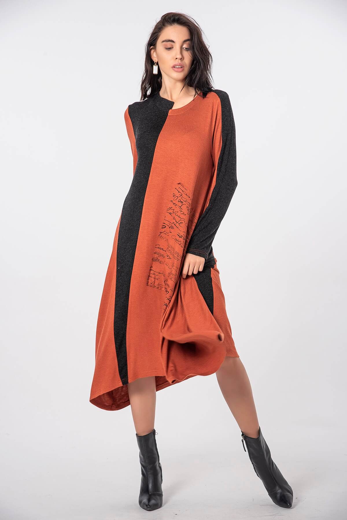 Merter Fashion Zedd Plus Büyük Beden Kadın Elbise
