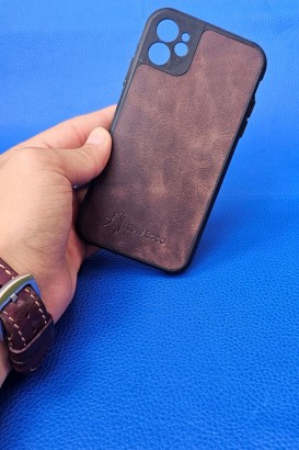 New Loco Hakiki Deri iPhone 11 Kılıfı - Thumbnail