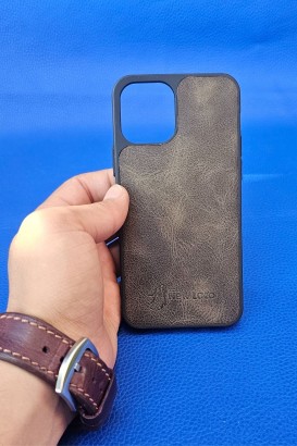 New Loco Hakiki Deri iPhone 12 Kılıfı - Thumbnail