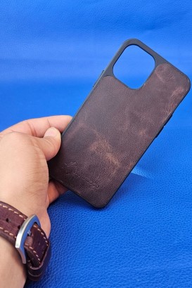 New Loco Hakiki Deri iPhone 12 Kılıfı - Thumbnail