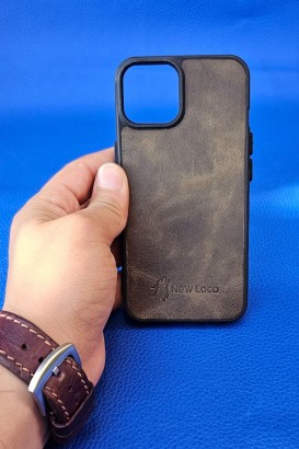 New Loco Hakiki Deri iPhone 13 Kılıfı - Thumbnail