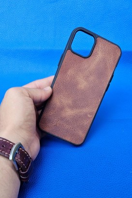 New Loco Hakiki Deri iPhone 14 Plas Kılıfı - Thumbnail