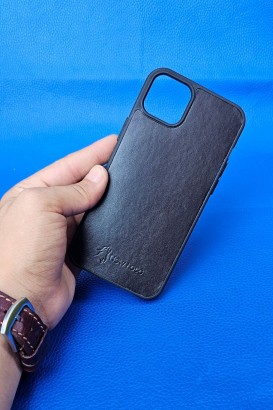 New Loco Hakiki Deri iPhone 14 Plas Kılıfı - Thumbnail