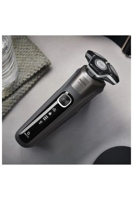 ماكينة حلاقة كهربائية رطب، جاف، مقاوم للماء كروم لامع موديل S5887 من Philips - Thumbnail