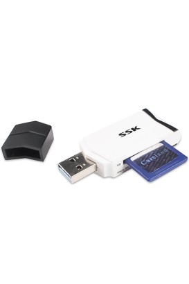 SSK  SCRM601 2'si 1 Arada Yüksek Hızlı USB 3.0 SD / TF Kart Okuyucu - Thumbnail