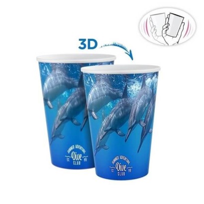 Teomi Collection Kithcen 3D Ocean Bardak 400 ml - Thumbnail