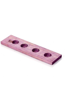 Teomi Collection Home Ahşap 4'lü Tealight Mumluk Mor - Thumbnail