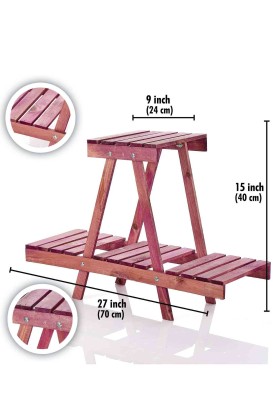 Teomi Collection Home Ahşap Çiçeklik Saksı Standı Mor - Thumbnail