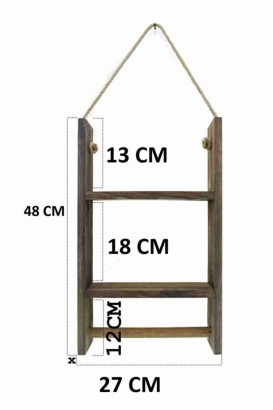 Teomi Collection Home Wooden Decorative Kitchen Towel Rack Organizer - Thumbnail