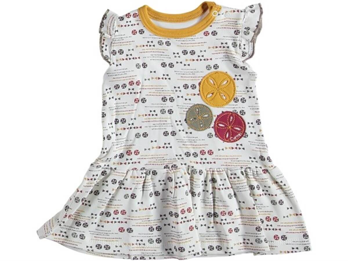 Teomi Child Geometrik Desenli Kız Bebek Elbise