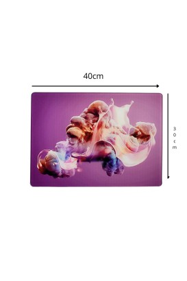 Teomi Collection Kithcen Mutfak Cam Kesim Tablası 2 Adet Mor Renk Bombası - Thumbnail