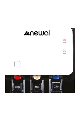 موزع مياه بثلاث صنابير بلون اسود وابيض موديل WTD-033/02 من Newal - Thumbnail