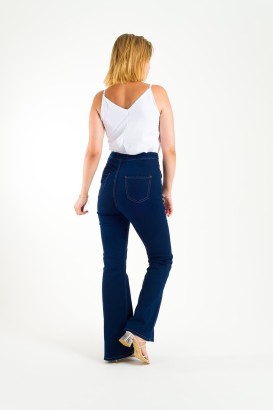 ZDN 9237 İspanyol Paça Düz Model Kadın Kot Pantolon - Thumbnail