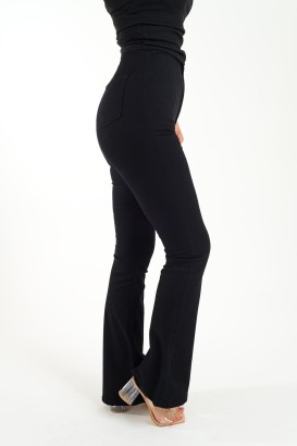ZDN 9265 İspanyol Paça Düz Model Kadın Kot Pantolon - Thumbnail