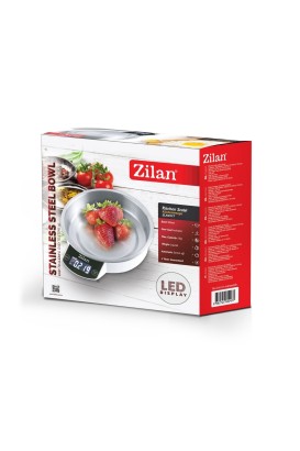 ميزان مطبخ الكتروني ZLN2977 السعة: 5 كجم ميزان مطبخ مع وعاء من Zilan - Thumbnail